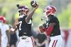 Ryan Silverfield details timeline for Arkansas football quarterback battle between KJ Jackson, AJ Hill