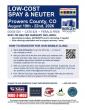 Low cost spay & neuter event offered for Prowers County August 19-22 – early signups are encouraged