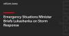 Emergency Situations Minister Briefs Lukashenka on Storm Response