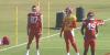Chiefs hold first padded practice with Mahomes in brace, Delane limited