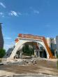 Main arch of Kyrgyz-Turkish Manas University being dismantled in Bishkek