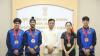 Anahat Singh, men's squash team honoured by Sports Minister Mandaviya for World Junior success