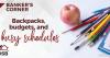 Banker’s corner: Backpacks, budgets and busy schedules
