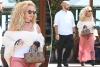 Britney Spears wears sheer lace skirt to lunch after LA freeway stunt