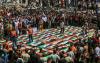 Hamas holds mass funeral for 112 people it says were killed in IDF strike at start of Gaza war