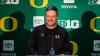 Dan Lanning talks Dante Moore, offensive line at Oregon media day