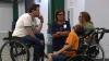 US Senate hopeful Josh Turek plays basketball with campers at Easterseals' Des Moines camp
