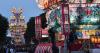 Japan's tallest castle lantern floats tower over crowds at Noshiro festival