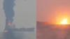 Indian ship hit in Red Sea: Massive flames before vessel sinks near Yemen coast | WATCH