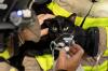 Florida firefighters pull missing cat from house fire, give it oxygen