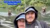 Alaska fisherman films mother grizzly bear catching and eating a salmon beside his boat