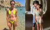 Danica Patrick shows off her ripped physique as she packs on the PDA with her new mystery man on Ibiza vacation