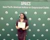 Amata congratulates Fatiatamai Puapa’e Folau on completion of APAICS Congressional Fellowship