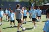 Manchester City Coaches Train Korean Girls at British Embassy in Seoul