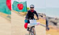 Rangamati youth sets out on 'Sea to Himalayas' cycling expedition on global stage