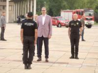 Vucic ,Dacic welcome Serbian fire and rescue team that helped fight wildfires in Spain