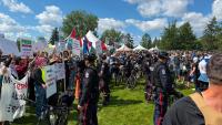 Man arrested after attempting to cut Israeli kitchen tent at Edmonton Heritage Festival
