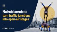 Nairobi acrobats turn traffic junctions into open-air stages