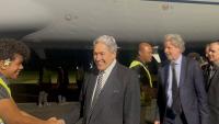 Winston Peters touches down in Fiji - and switches hats