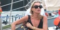 Kate Moss Carries an Overstuffed Birkin in Spain