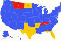 Map Shows States Restricting Drag Shows for Children