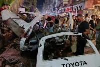 Explosion in Damascus suburb kills 2, wounds several others