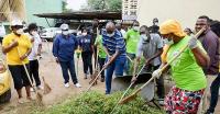 Civil servants embark on clean-up exercise to promote environmental sanitati