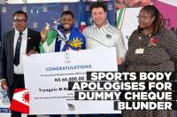 Sport Commission apologises for incorrect dummy cheques at Commonwealth team homecoming