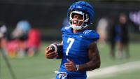 Kansas football wide receiver Cam Pickett shares a fall camp update
