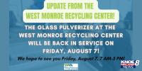 West Monroe recycling center resumes glass acceptance