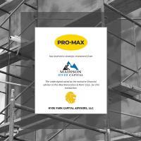 Hyde Park Capital Advises Pro-Max on its Strategic Investment from Madison River Capital