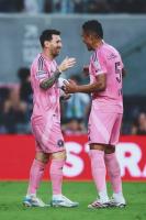 Messi scores twice on his first start following World Cup