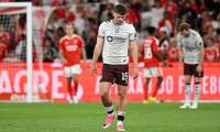 BENFICA 6 HEARTS 1: Struggling Hearts are hit for six in Lisbon as Benfica prove a class apart