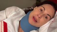 Actress crawls from crumpled car in horror France crash