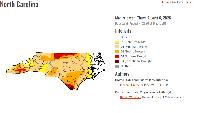 Latest U.S. Drought Monitor shows dry conditions easing in WNC with recent rains The United States Drought Monitor released on Aug. 6 is showing less areas in North Carolina with drought conditions after recent days of rainfall.