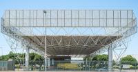 triangulated steel lattice redefines new gateway to barcelona’s logistics park