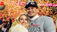 Patrick Mahomes' wife Brittany Mahomes turns her attention elsewhere as he remains away ahead of the new season