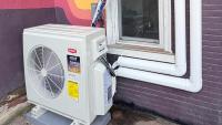 Philadelphia homeowner gets no-cost fix after mini-split unit overwhelms tiny backyard