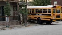 LMPD: Man detained after stealing JCPS bus, crashing into parked cars in Butchertown