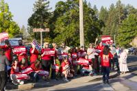 Sierra Nevada Memorial Hospital nurses protest CommonSpirit proposed layoffs and reduction in services