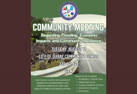 Community Meeting: Regarding flooding, economic impacts and community resilience