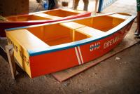 6 Optimist boats hand-built by Carriacou youth