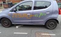 For heaven's sake! Christian driver is told car insurance will be voided unless he removes 'Jesus Loves You' stickers from his Nissan Pixo