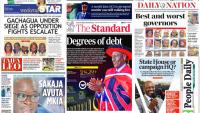 Kenyan newspapers review: List of best and worst governors in new Parliament ranking