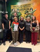 Activist Greta Thunberg pays visit to Andersonstown Social Club