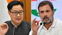 ‘Political opponents, not enemies’: Rijiju discusses Delimitation, FCRA with Rahul Gandhi