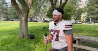 Montana Grizzlies' Jake Mason on defensive line