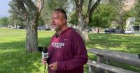 Montana Grizzlies head coach Bobby Kennedy on Day 3 of fall camp, WRs
