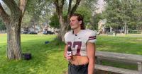 Montana Grizzlies' Hayden Schwartz on defensive line
