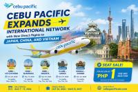 Cebu Pacific Expands International Network with New Direct Flights to Japan, China, and Vietnam